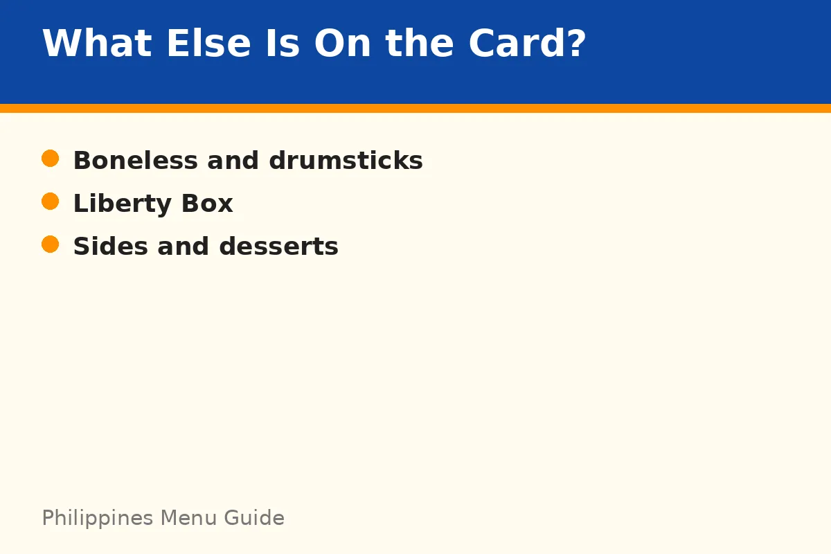 What else is on the card?
