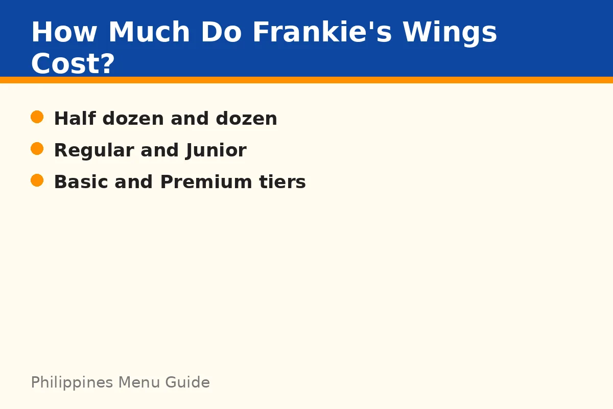 How much do Frankie's wings cost?