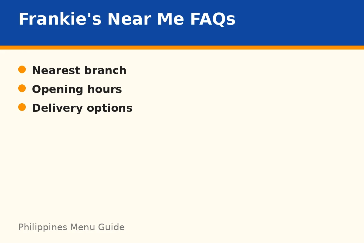 What do readers ask about finding Frankie's near them?
