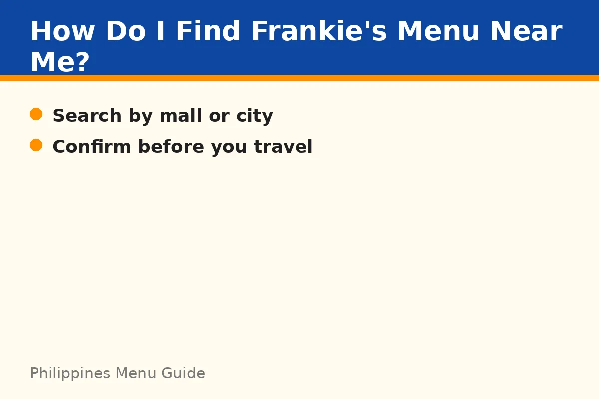 How do I find Frankie's New York Buffalo Wings menu near me?