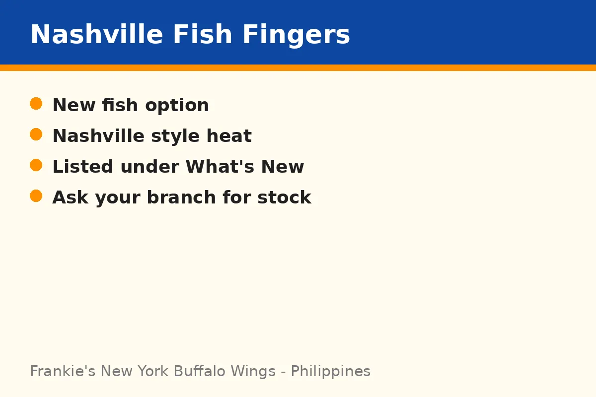 What are the Nashville Fish Fingers at Frankie's?