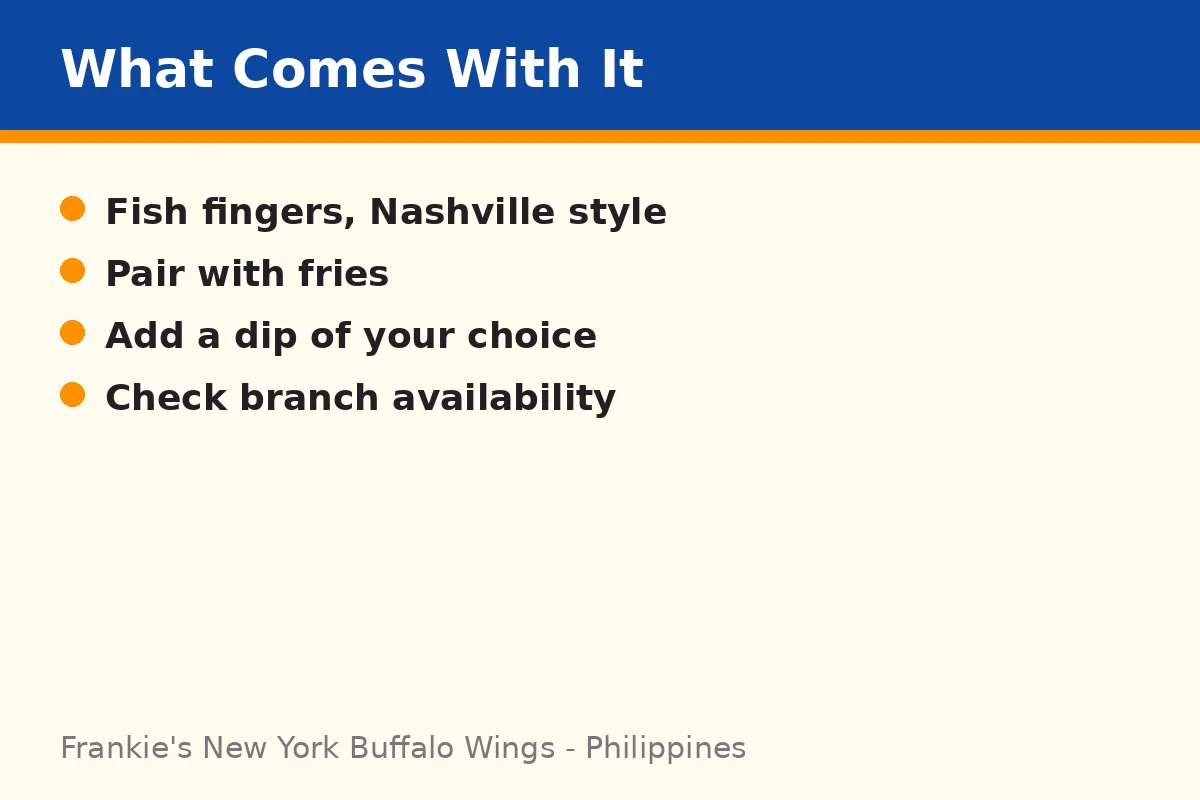 What comes with the Nashville Fish Fingers?