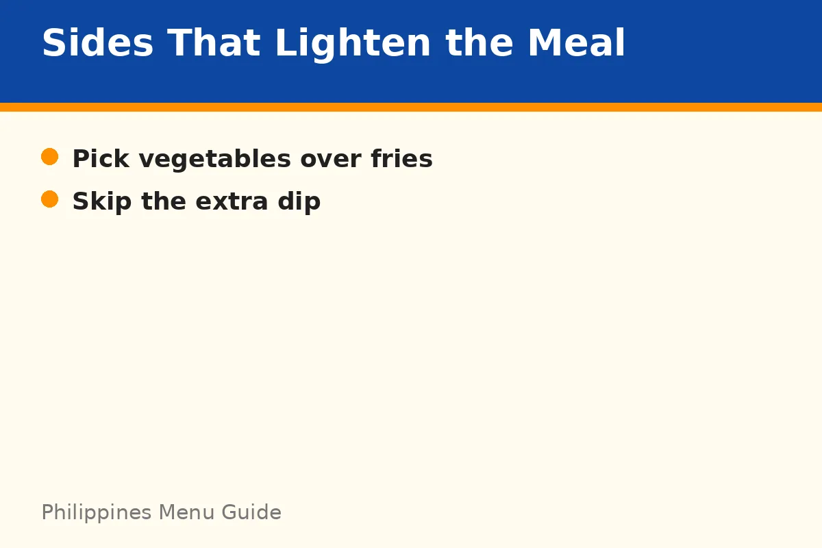 Sides that lighten the meal