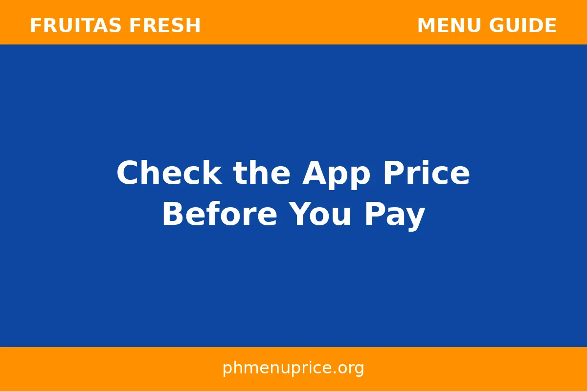 Check the app price before you pay