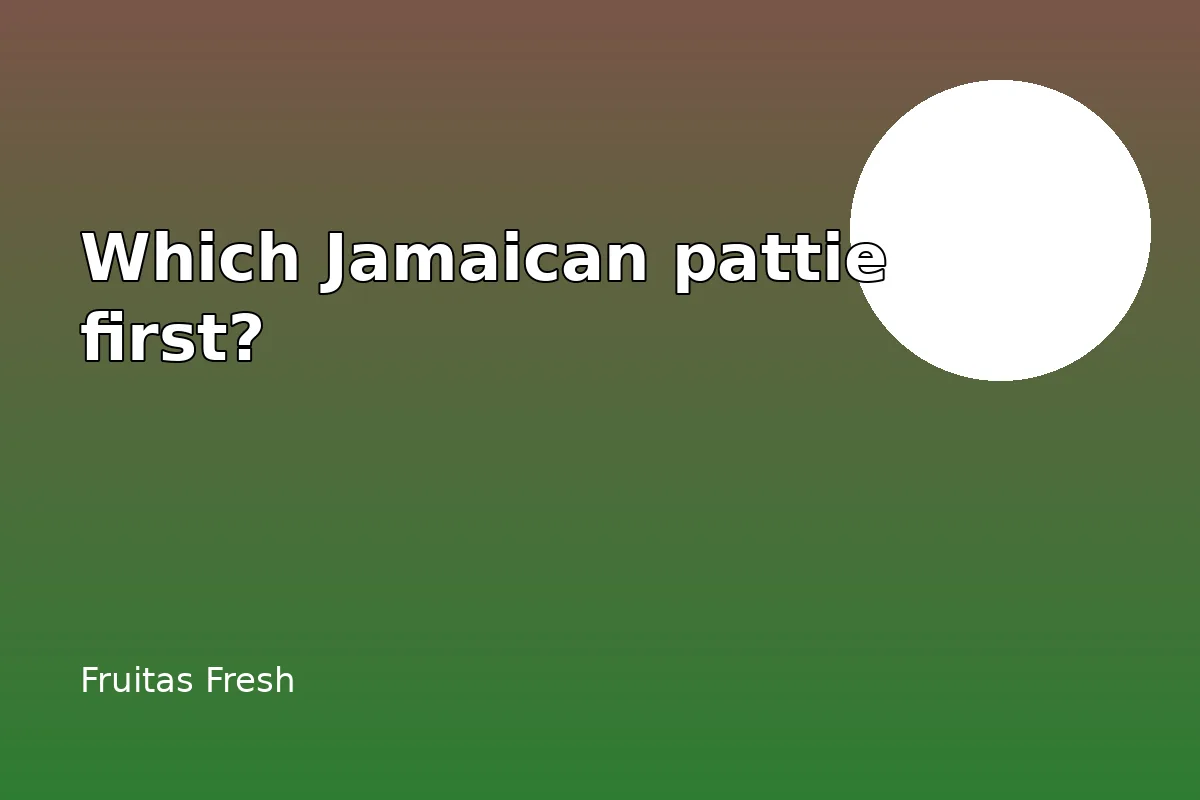 Which Jamaican pattie flavor is the safest first pick?