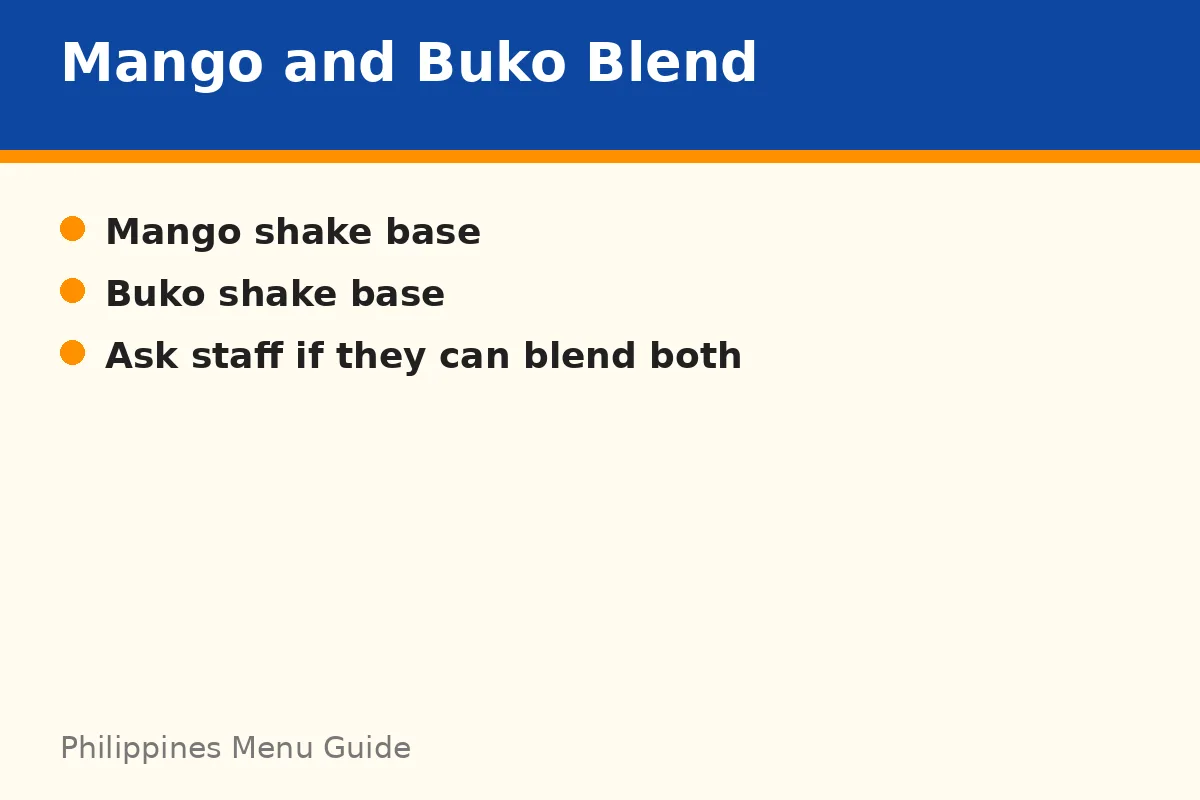 Mango and buko blend