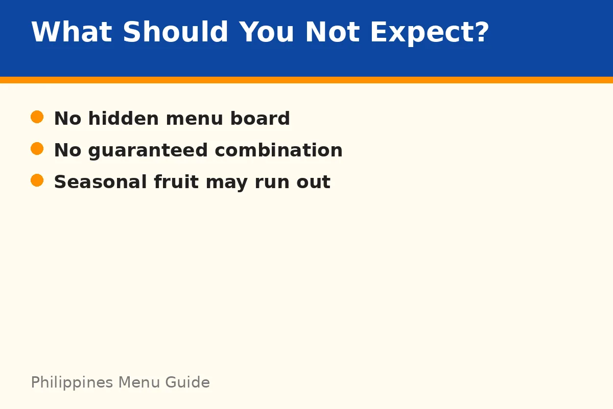 What should you not expect from a secret menu order?
