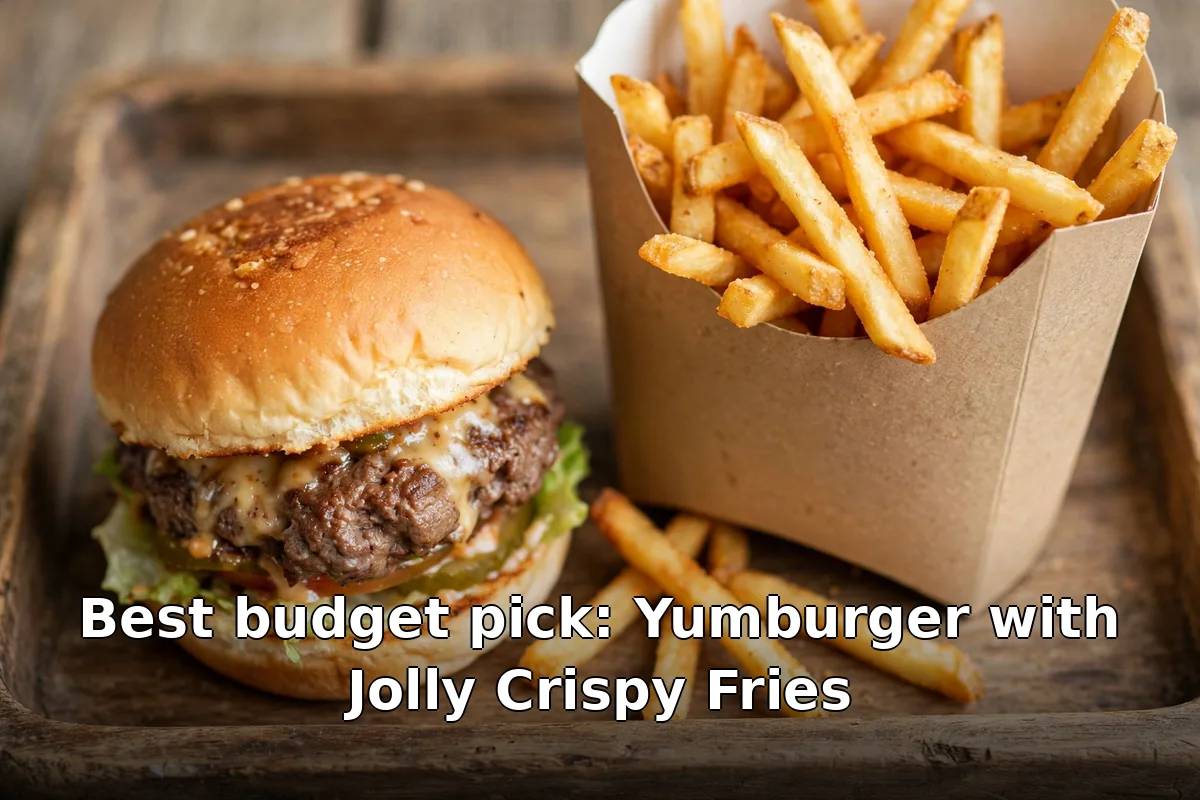Best budget pick: Yumburger with Jolly Crispy Fries