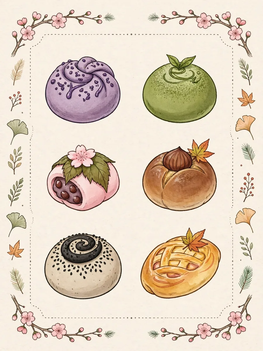Which Kumori items come and go with the seasons?