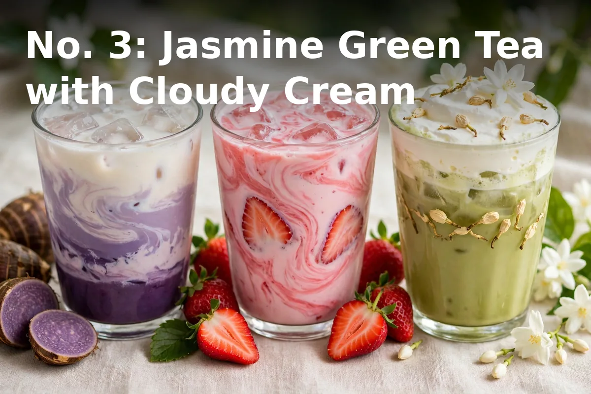 No. 3: Jasmine Green Tea with Cloudy Cream