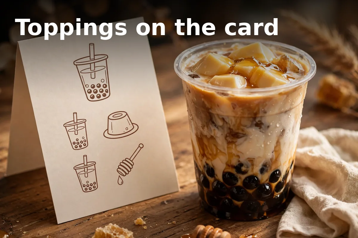 Toppings on the card