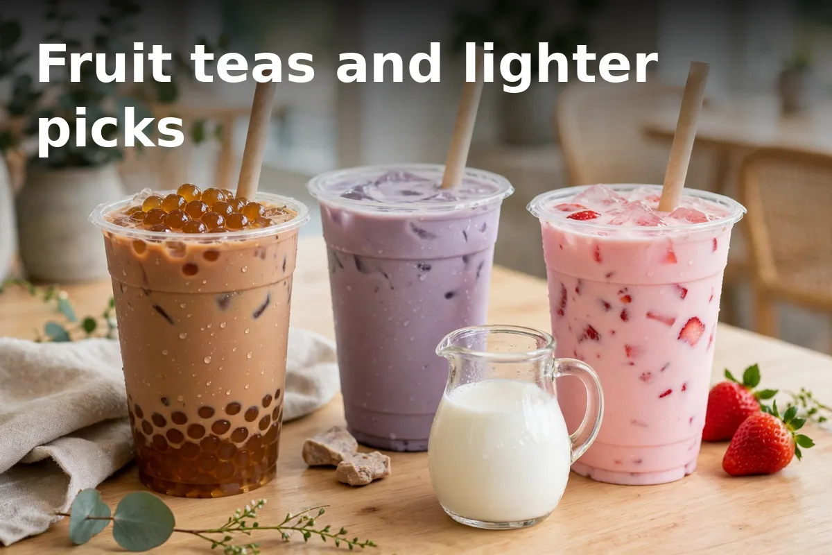 Fruit teas and lighter picks