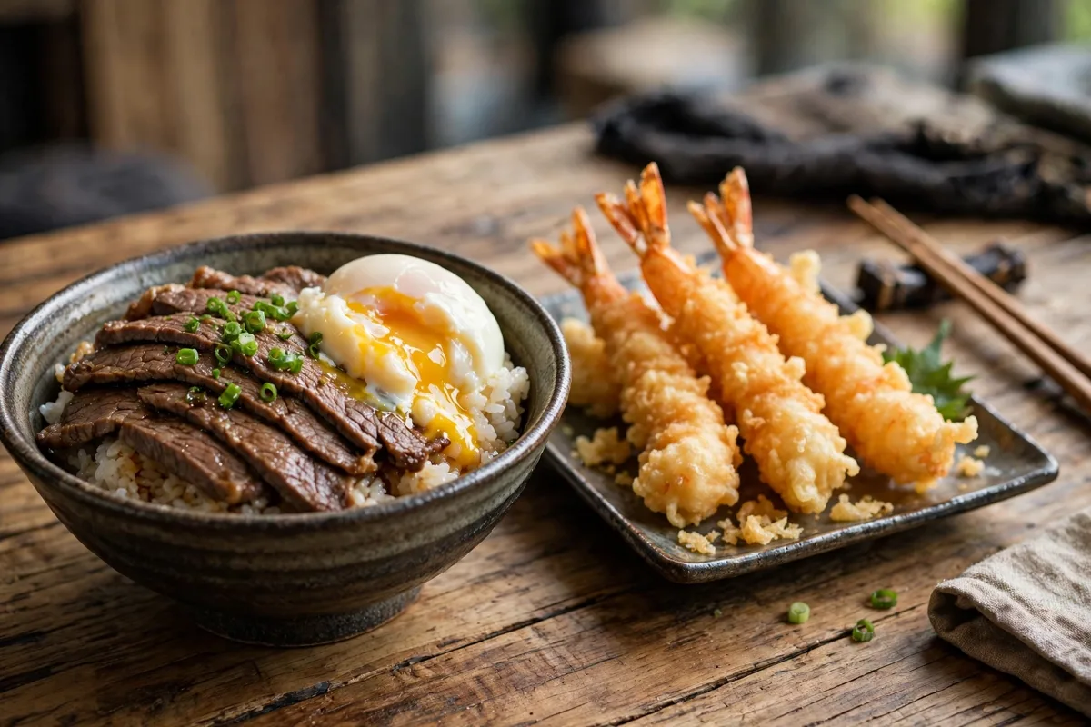 What are Ooma's donburi, tempura, and hotplate prices?