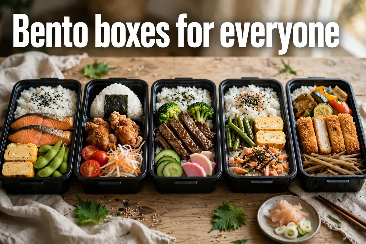 Bento boxes for individual servings