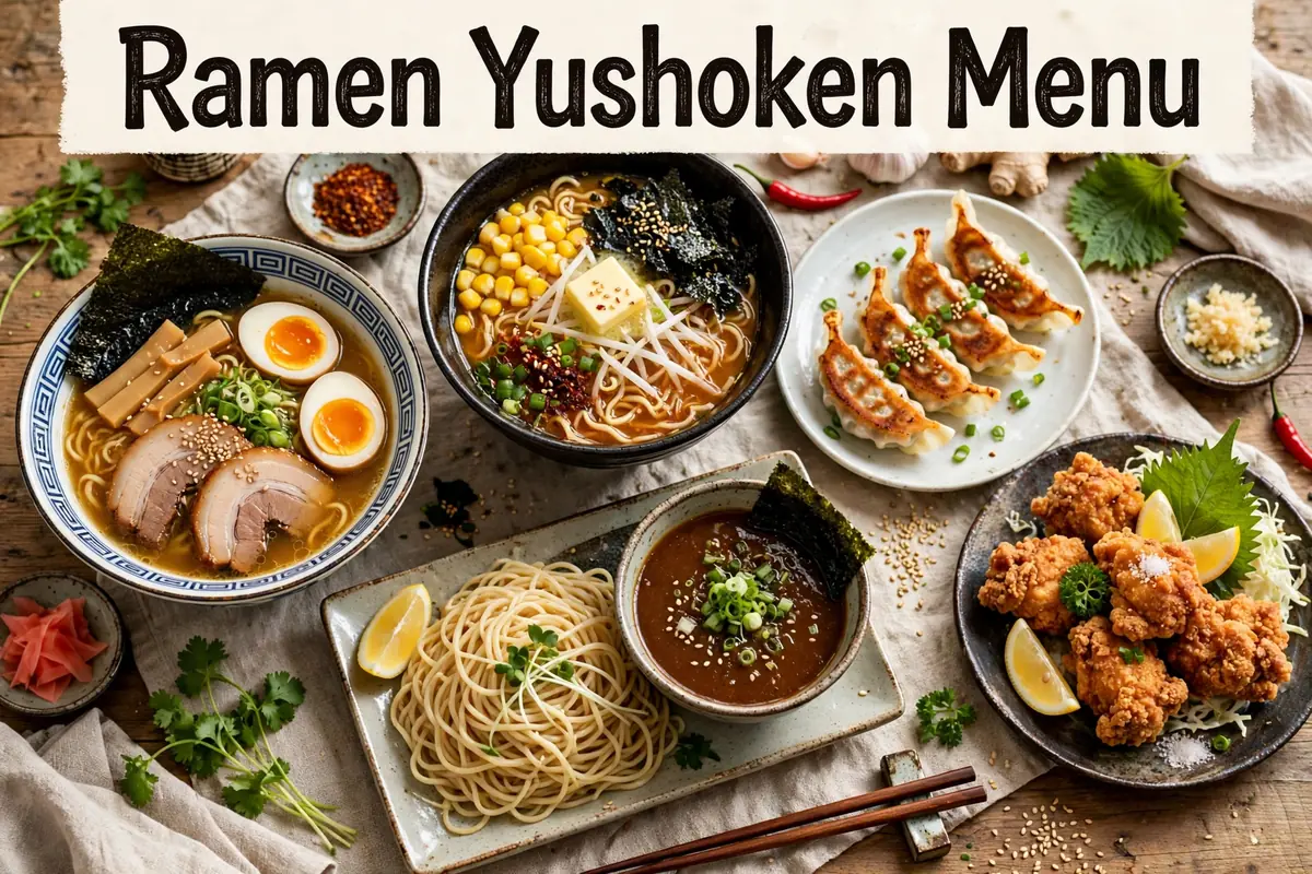 Ramen Yushoken Menu