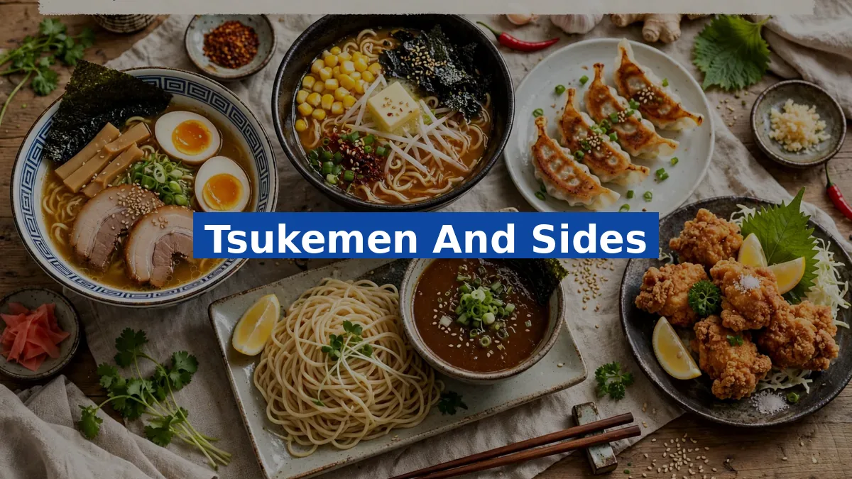 Tsukemen And Sides