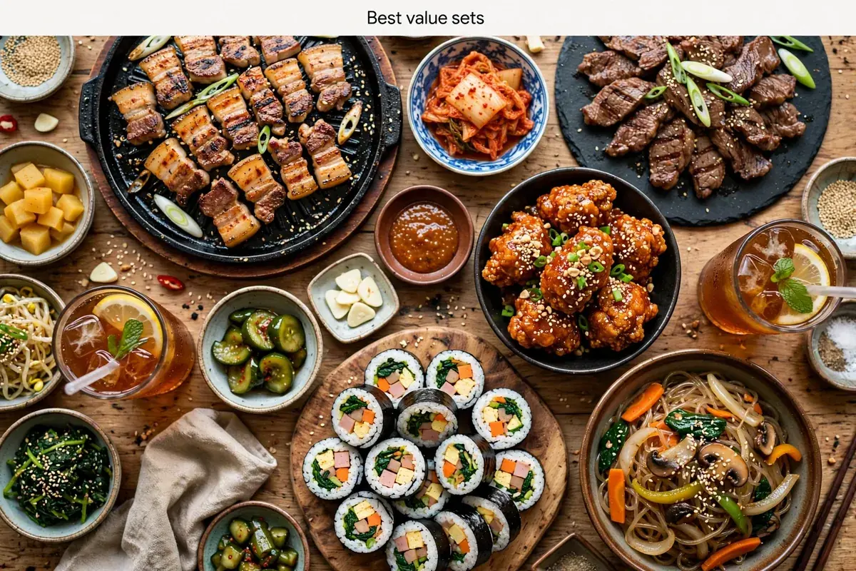 What does the Soban K-Town menu card look like?