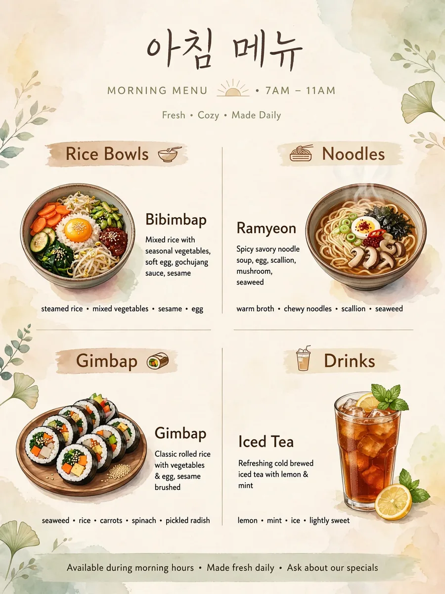 Ordering from the Soban menu card online