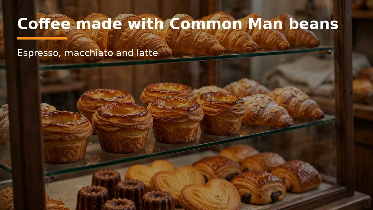 Coffee made with Common Man beans