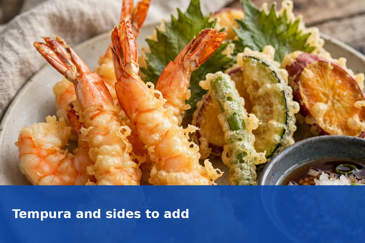 Tempura and sides to add