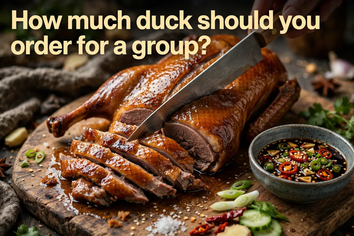How much duck should you order for a group?