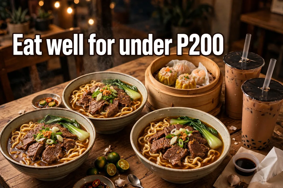 Eat well for under ₱200